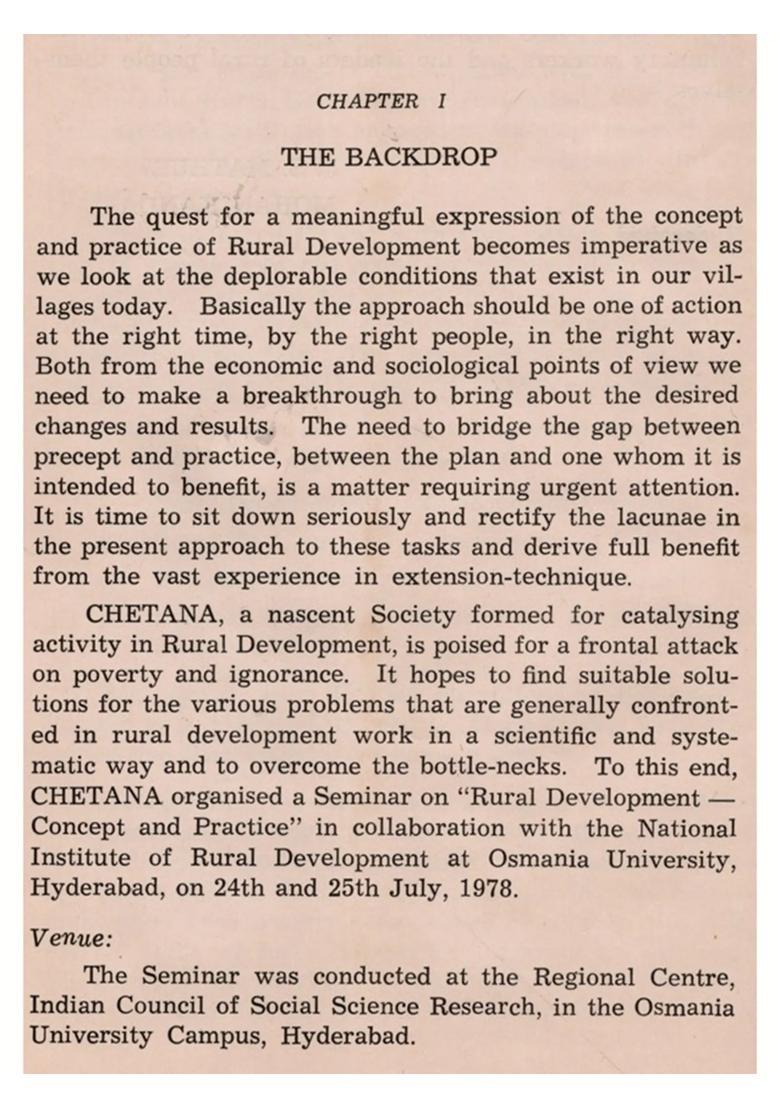 The Tinctured Canvas- Concept Practice and Strategies in Rural Development (An Old and Rare Book) - Indya