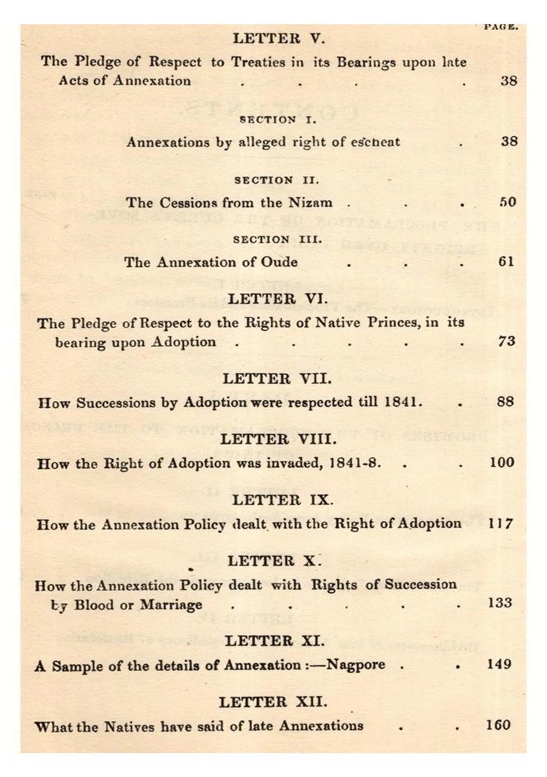 Thoughts on the Policy of the Crown Towards India - Indya