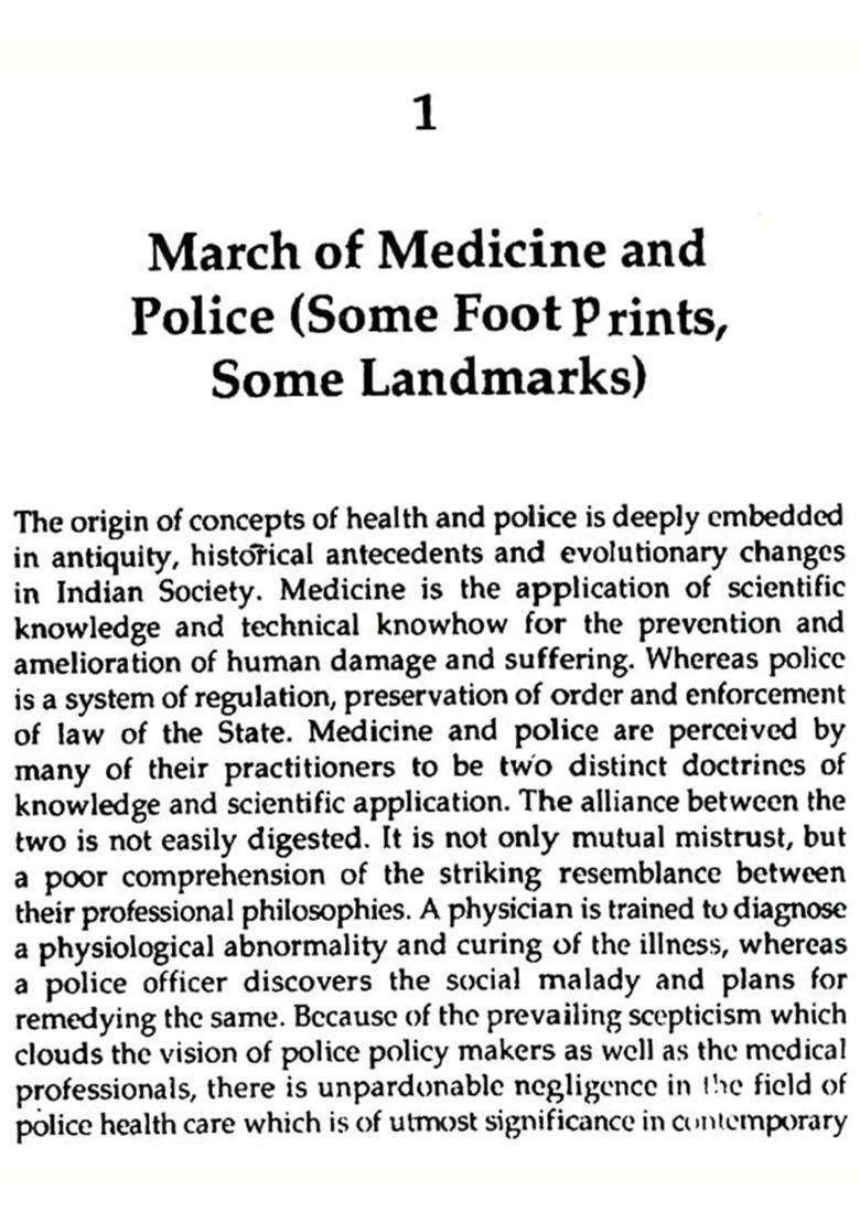 Health Care in Indian Police Forces- An Analysis of Problems and Perspectives - Indya
