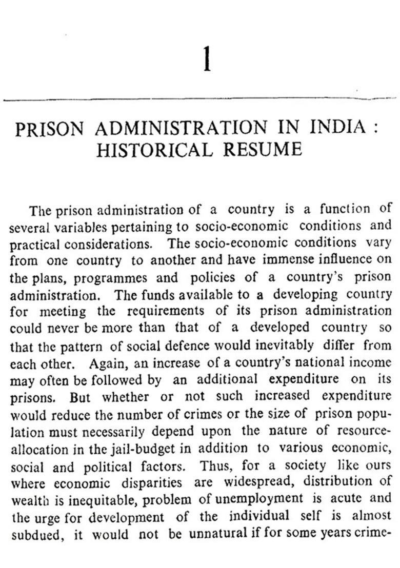 Prisons and Society- A Study of the Indian Jail System - Indya