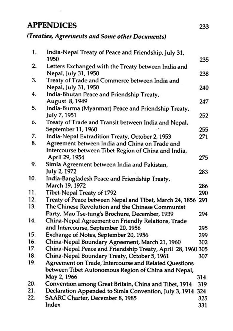 The Triangle India-Nepal-China (A Study of Treaty Relations) - Indya