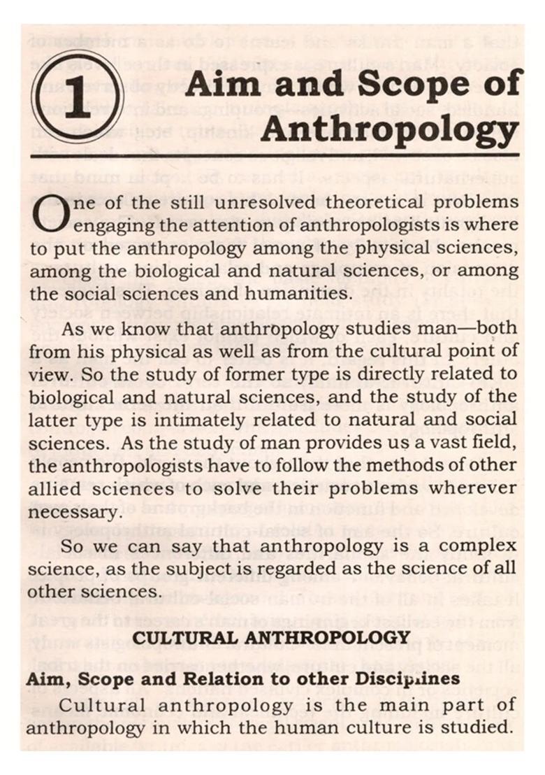 Frontiers of Social Anthropology - Indya
