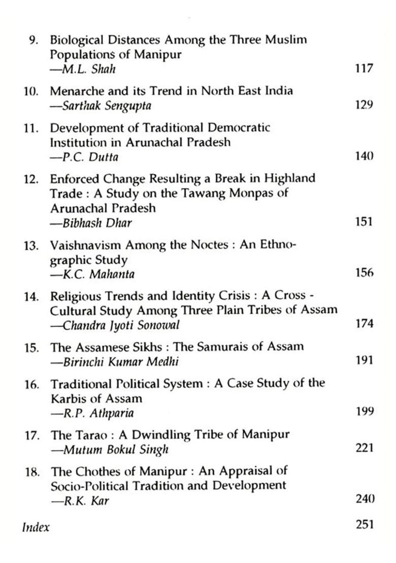 Peoples of North East India- Anthropological Perspectives - Indya
