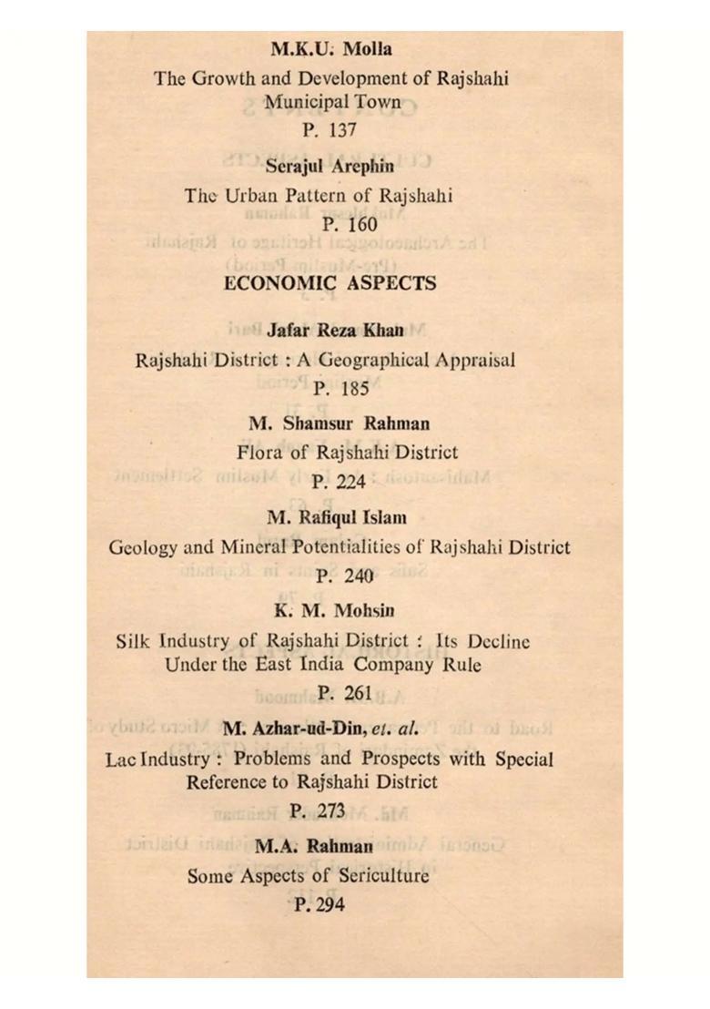 The District of Rajshahi Its Past and Present (An Old and Rare Book) - Indya