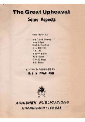 The Great Upheaval- Some Aspects (An Old and Rare Book)