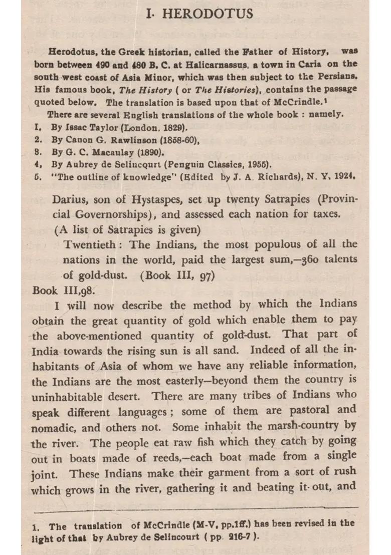 The Classical Accounts of India: The Greek & Roman Accounts of Ancient India (An Old and Rare Book) - Indya