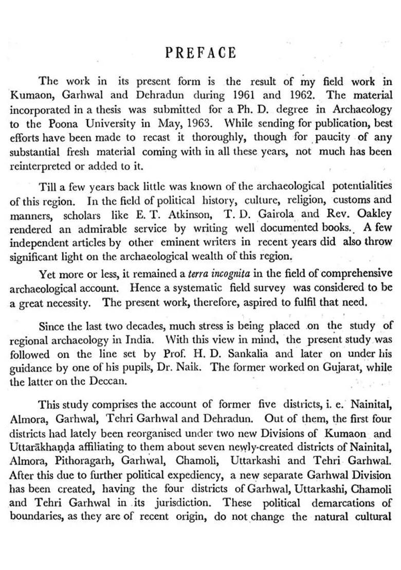 The Archaeology of Kumaon - Including Dehra-Dun (An Pin hole Old and Rare Book) - Indya