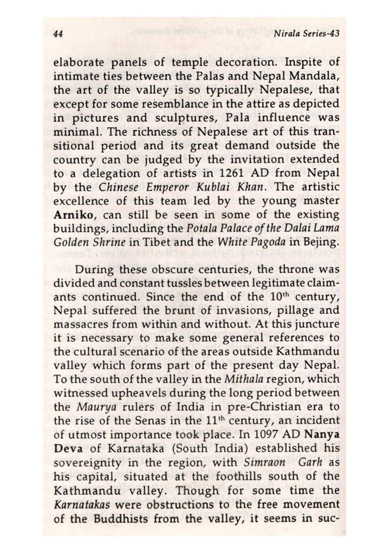 Nepal- A Concise History of the Cultural Scenario of the Himalayan Kingdom (An Old and Rare Book) - Indya