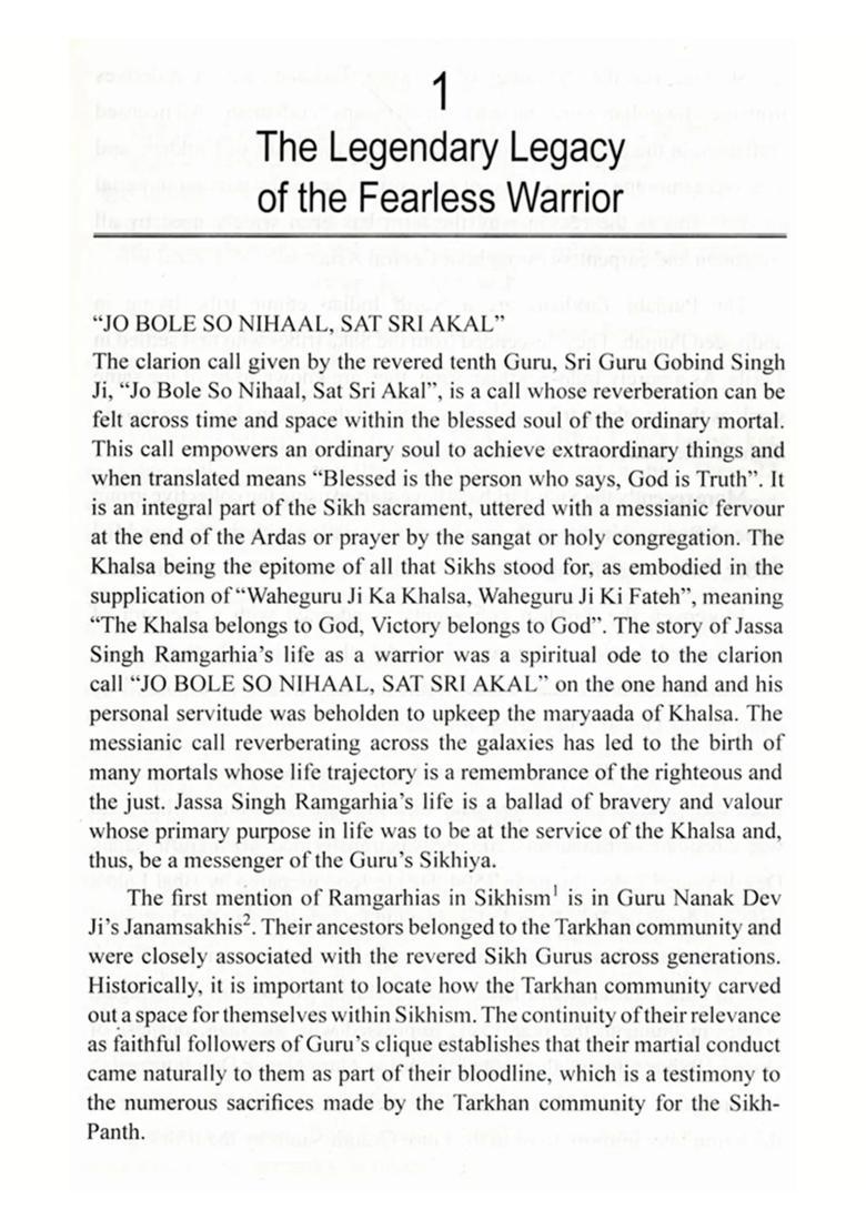 The Misl Sardar: Jassa Singh Ramgarhia (An Immortal Tale of Ideology and Identity of an Iconoclast) - Indya