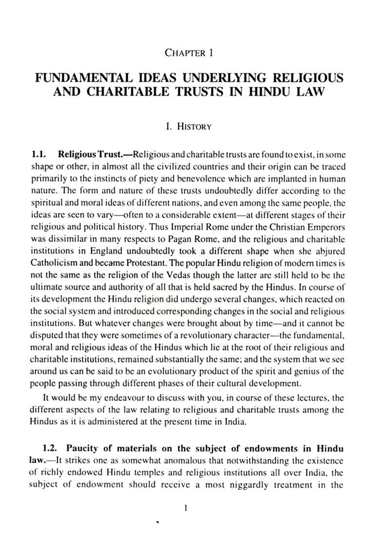 The Hindu Law of Religious and Charitable Trusts: Tagore Law Lectures - Indya