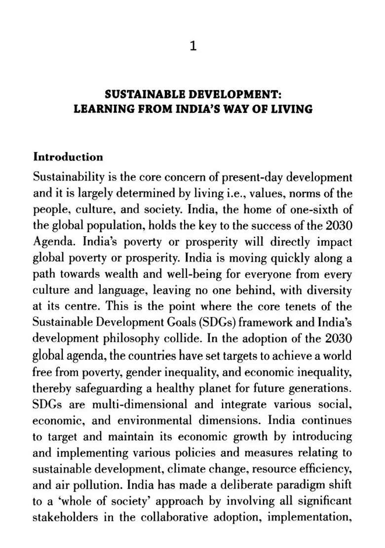 Environmental Cosmos, Consciousness and Policies in New India: Recent Strategic Initiatives - Indya