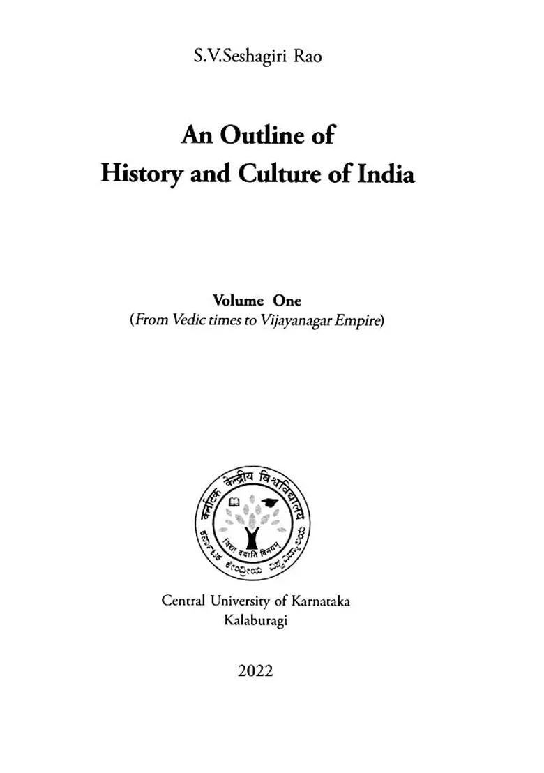 An Outline of History and Culture of India (Set of 2 Volumes) - Indya