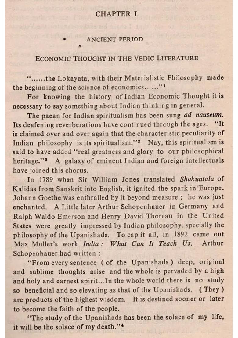 A History of Indian Economic Thought (An Old and Rare Book) - Indya