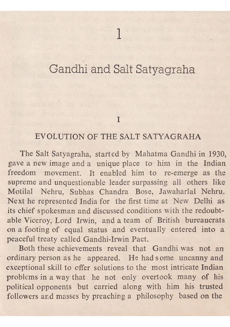 Salt Satyagraha in the Coastal Andhra (An Old and Rare Book) - Indya