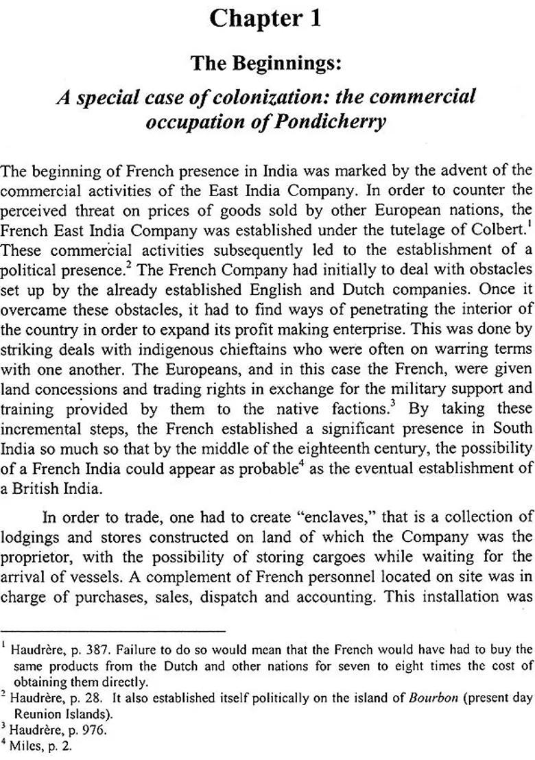 The Legacy of French Rule in India (1674-1954): An Investigation of a Process of Creolization - Indya
