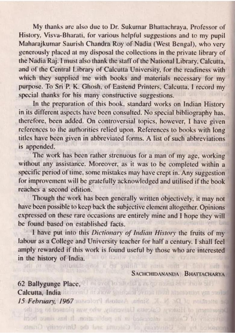 A Dictionary of Indian History (An Old and Rare Book) - Indya