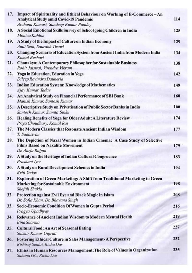 Indian Traditional Wisdom: Revisiting the Relevance - Indya