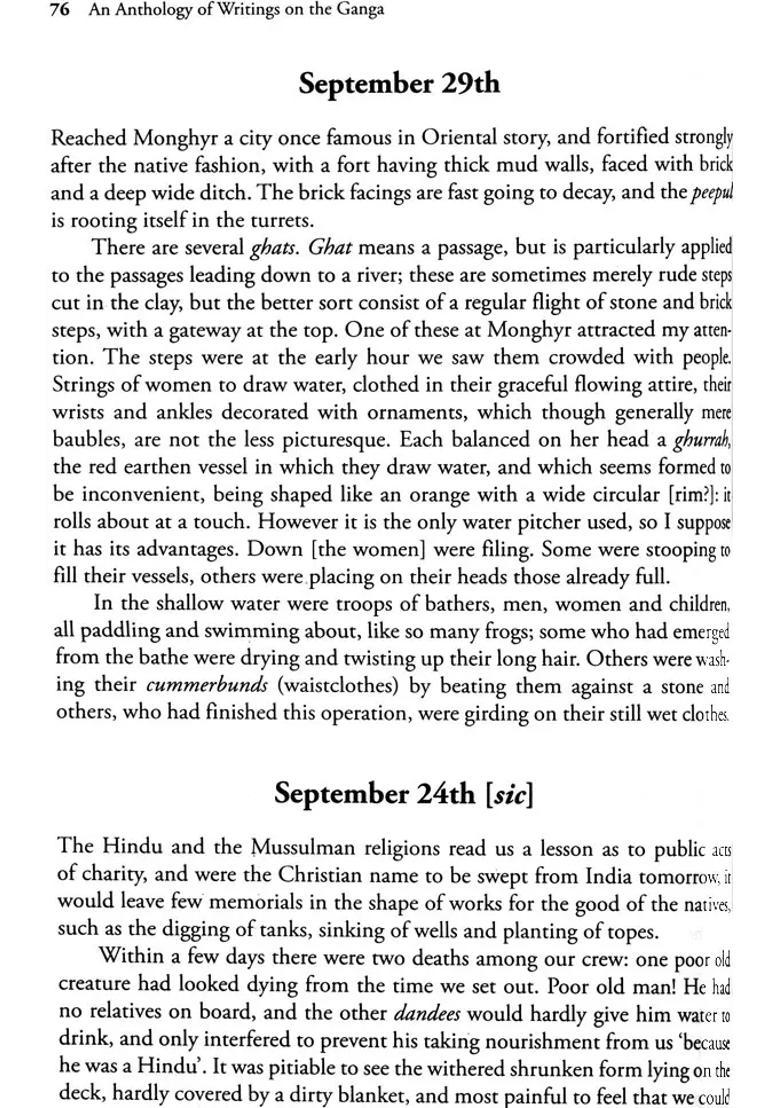 An Anthology of Writings on the Ganga (Goddess and River in History, Culture, and Society) - Indya