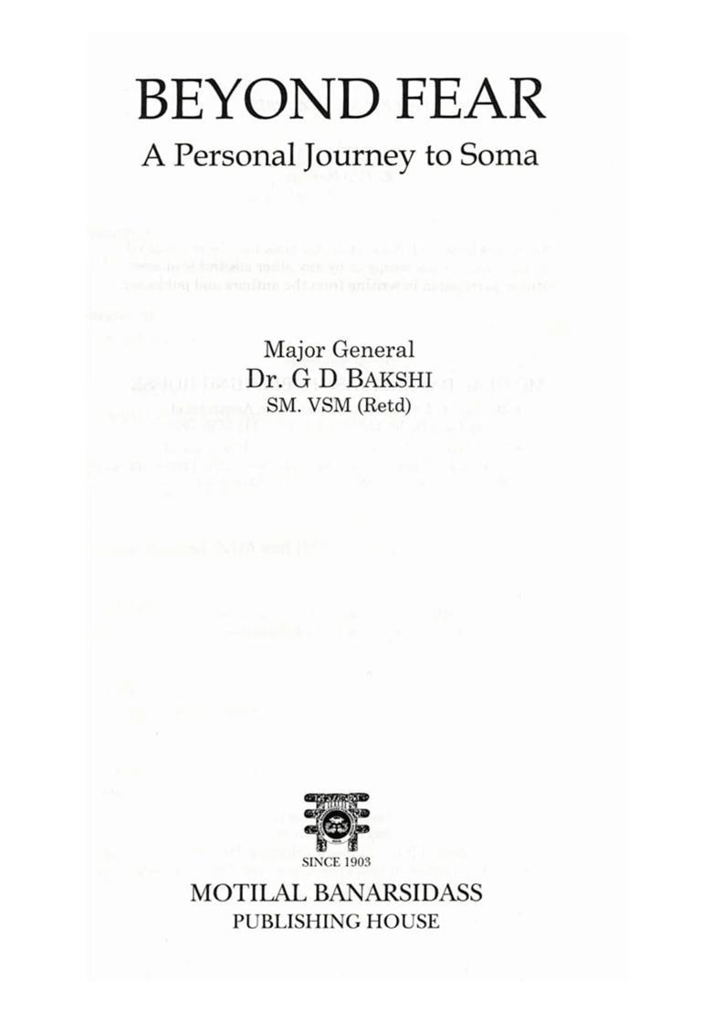 Beyond Fear: A Personal Journey to Soma - Indya