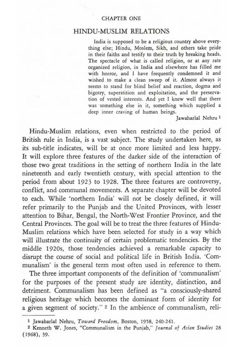 Hindu-Muslim Relations in British India- A Study of Controversy, Conflict and Communal Movements in Northern India, 1923-1928 - Indya
