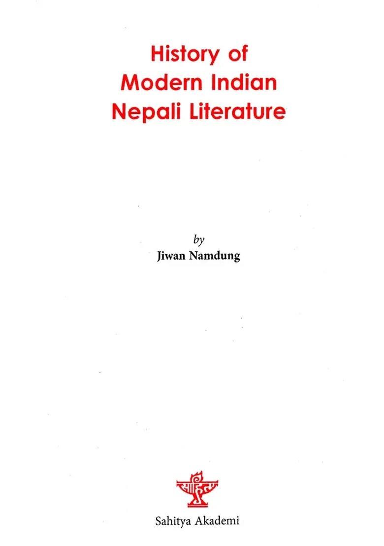 History of Modern Indian Nepali Literature - Indya