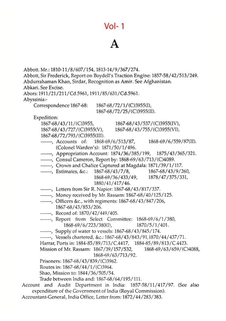 British Parliamentary Papers Relating to India 1662-1947: Alphabetical List, Chronological List, Acts of Parliaments & Command Papers (Set of 3 Volumes) - Indya