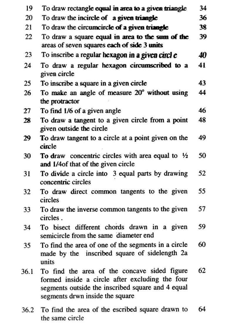 Seventy Constructions in Geometry- Exploring into the Constructional Possibilities in Geometry (Bharatiya Sasthracinta Book X) - Indya
