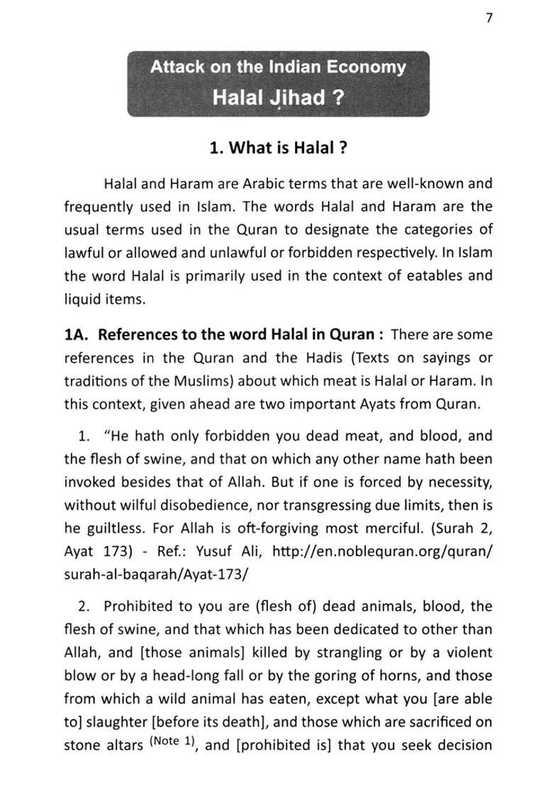 Halal Jihad ? (Attack on the Indian Economy in Volume 3) - Indya