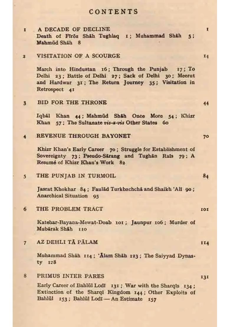 Twilight of the Sultanate: A Political, Social and Cultural History of the Sultanate of Delhi from the Invasion of Timur to the Conquest of Babur 1398-1526 (An Old and Rare Book) - Indya