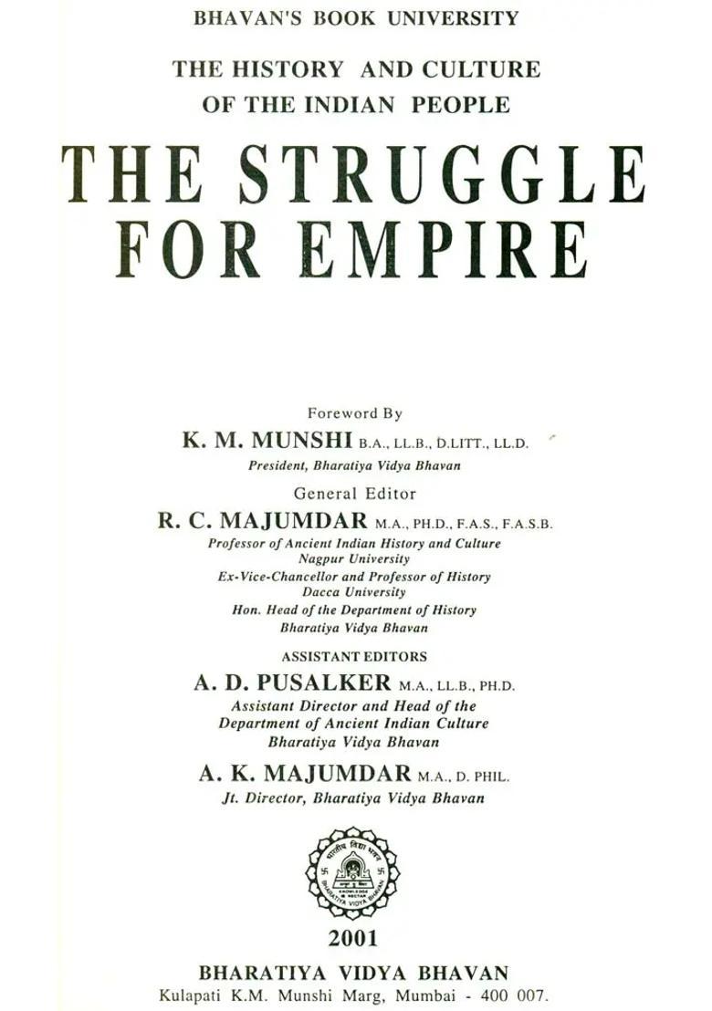 The Struggle for Empire: The History and Culture of the Indian People (Volume V) - Indya