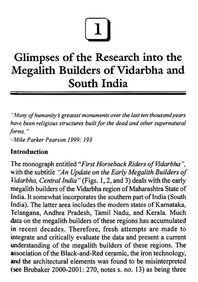 First Horseback Riders of Vidarbha: An Update on the Early Megalith Builders of Vidarbha, Central India - Indya