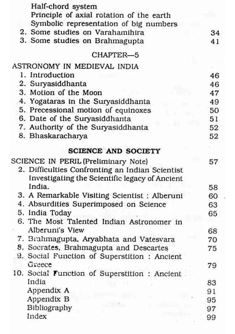 History of Science and Technology in Ancient India- Astronomy Science and Society - Indya