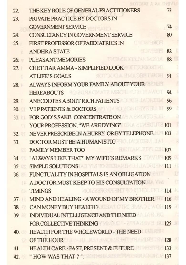 Living As a Doctor (An Old and Rare Book) - Indya