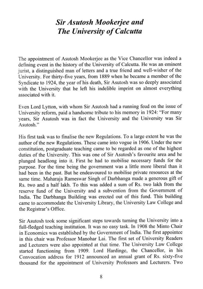 Sri Asutosh Mookerjee: A Tribute - Indya