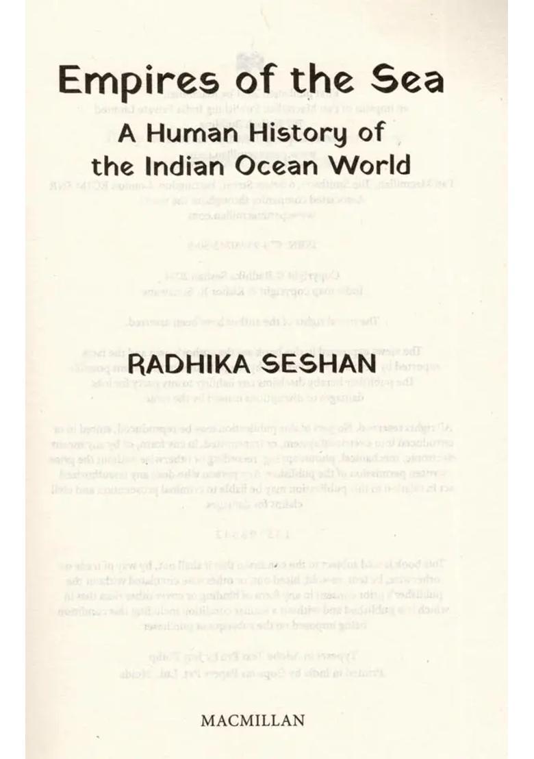 Empires of the Sea: A Human History of the Indian Ocean World - Indya