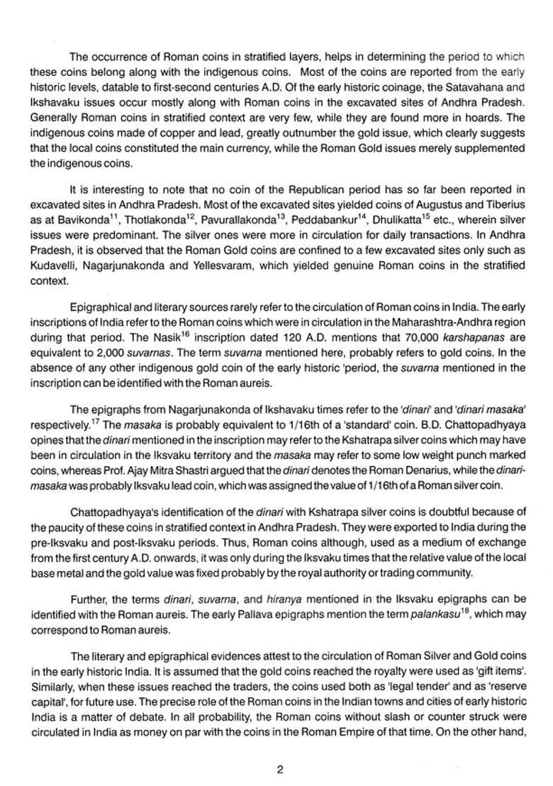 Roman Gold Coins (A Treasure Trove from Penuganchiprolu) - Indya