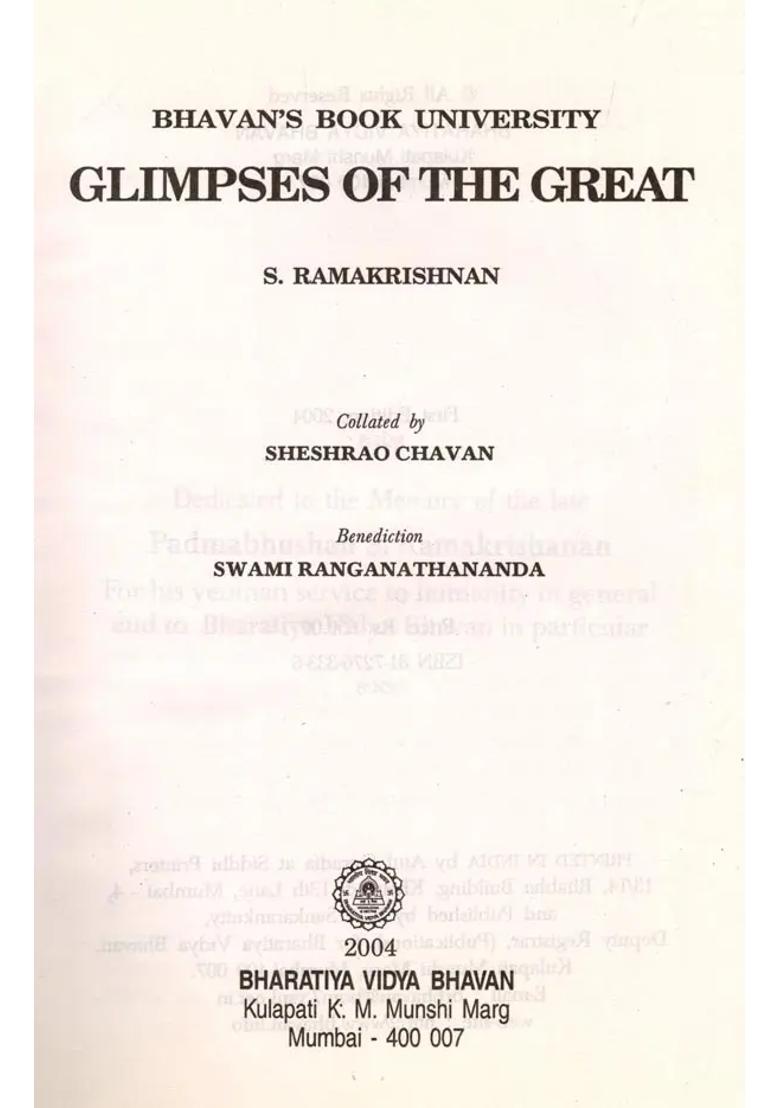 Glimpses of the Great - Indya