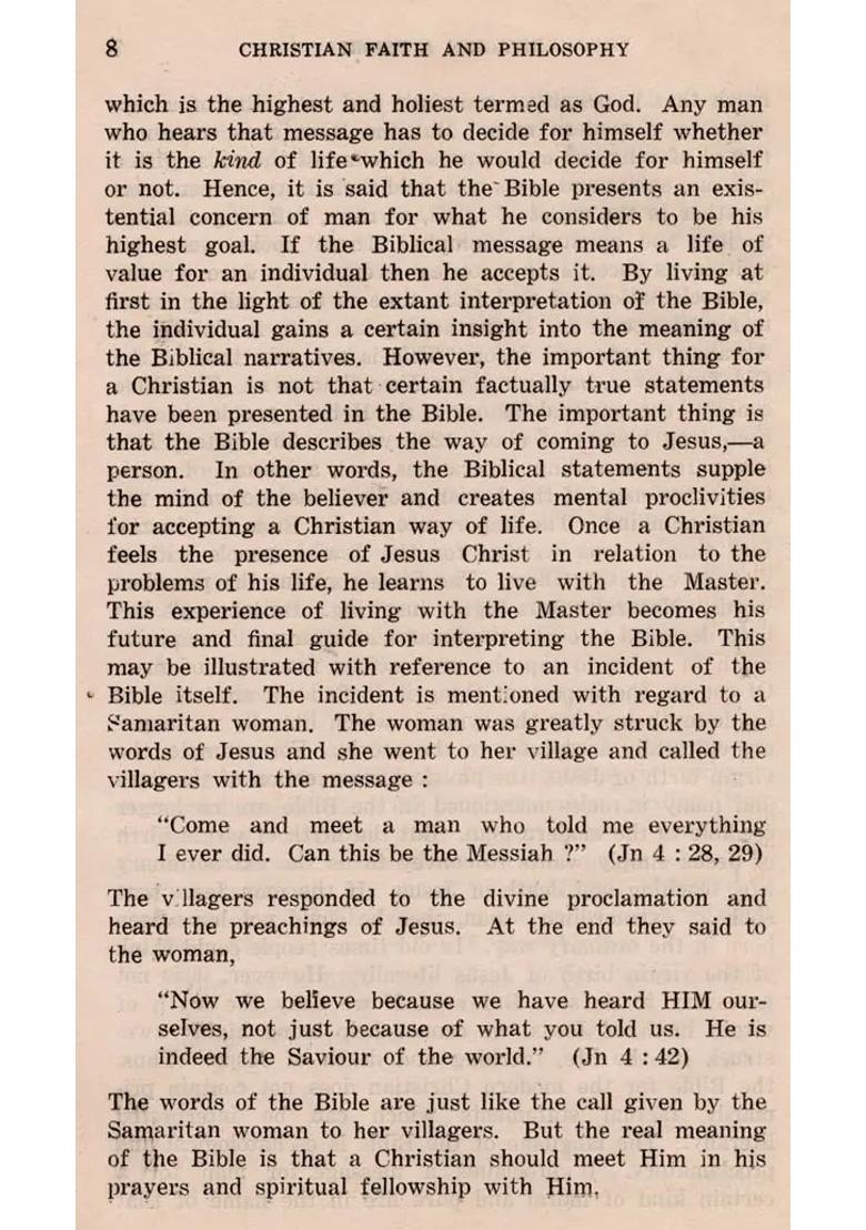 Christian Faith and Philosophy (An Old and Rare Book) - Indya