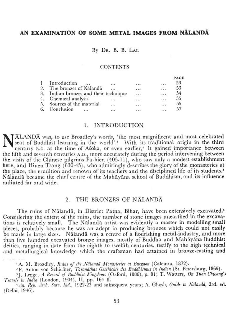 Ancient India- Bulletin of the Archaeological Survey of India (Number 12) - Indya