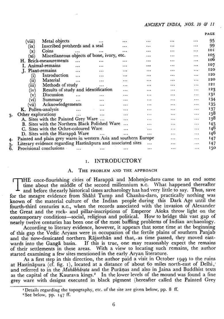 Ancient India- Bulletin of the Archaeological Survey of India (Numbers 10 & 11) - Indya