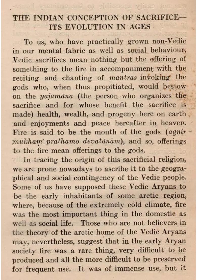 Aspects of Indian Religious Thought (An Old and Rare Book) - Indya