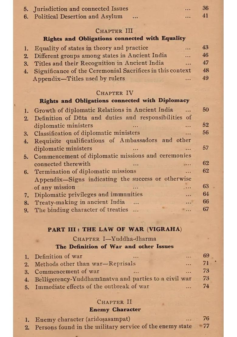International Law and Inter-State Relations in Ancient India (An Old and Rare Book) - Indya
