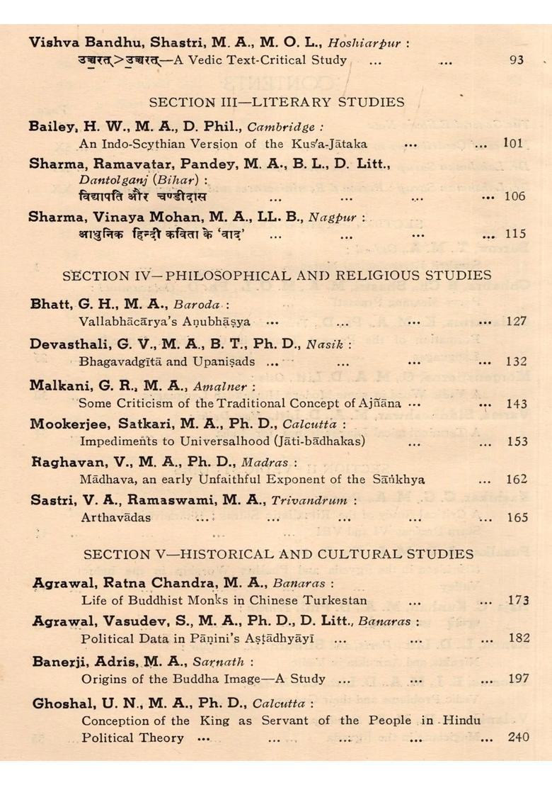 Sarupa-Bharati or the Homage of Indology Being the Dr Lakshman Sarup Memorial Volume Nirukta and Anirukta in Vedic and Some Criticism of the Traditional Concept of Ajnana (An Old and Rare Book) - Indya