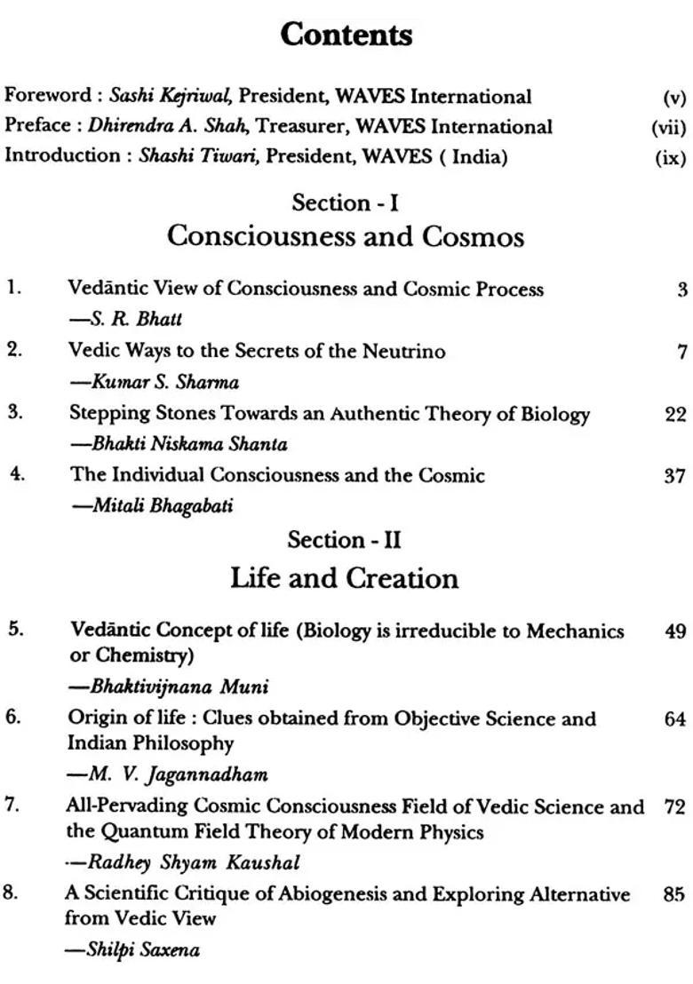 Scientific Aspects of Vedic Knowledge - Indya