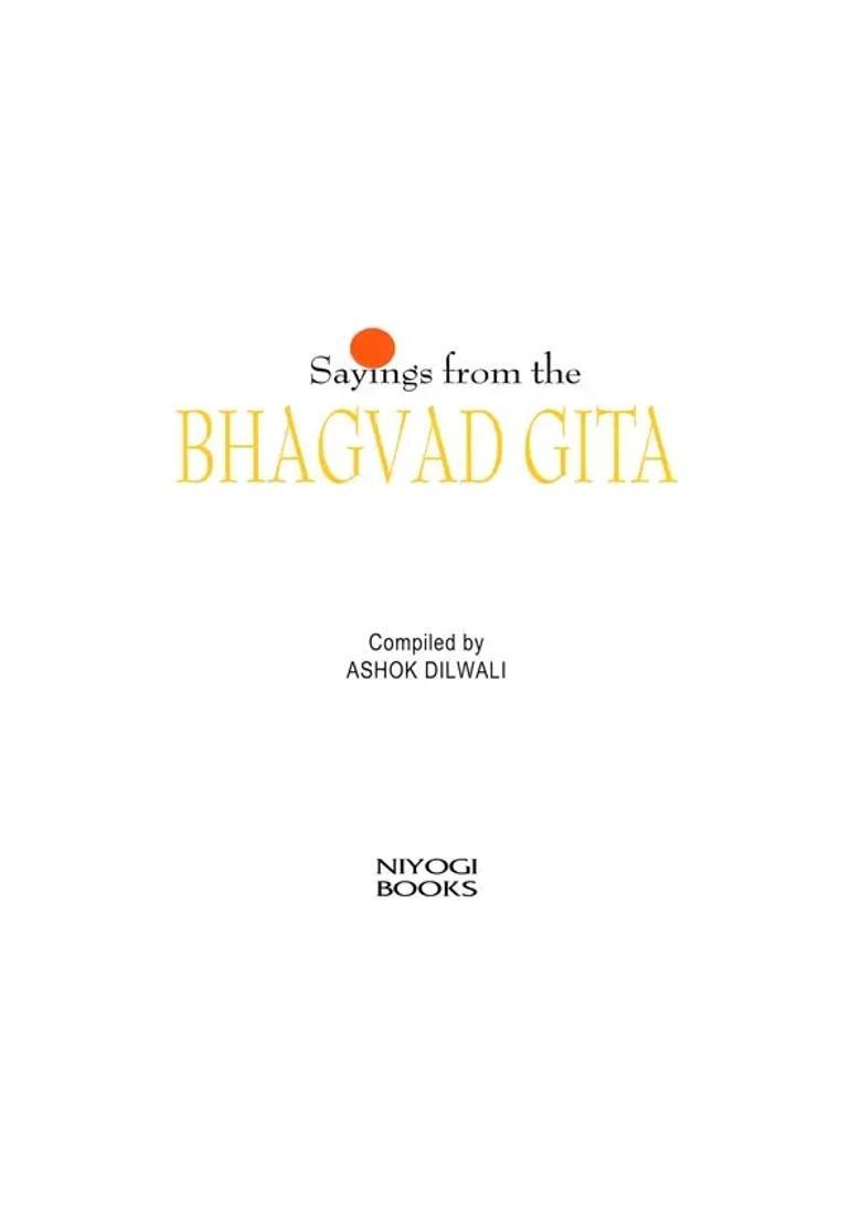 Sayings from the Bhagvad Gita - Indya