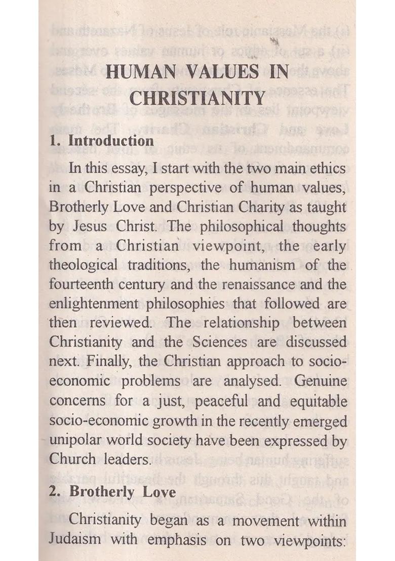 Human Values in Christianity and Human Values in Islam (An Old and Rare Book) - Indya