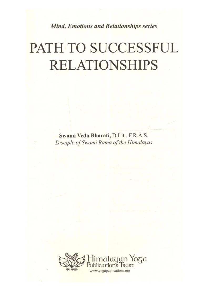 Path to Successful Relationships - Indya