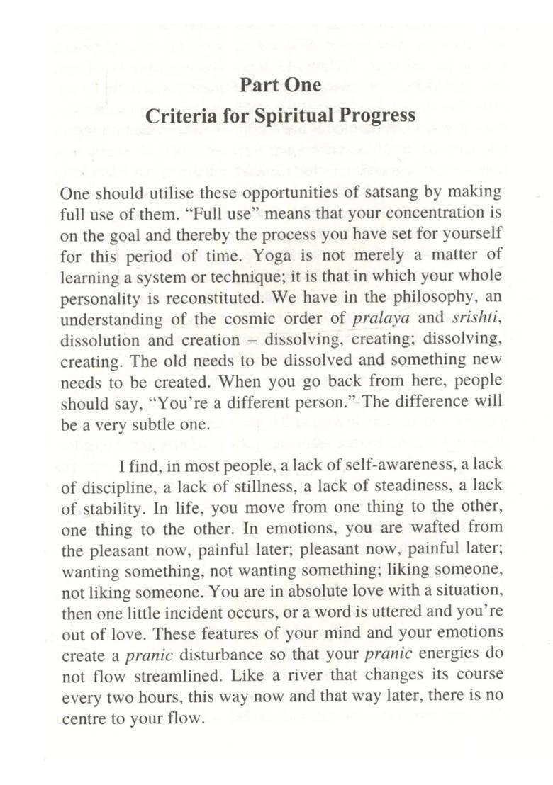 Signs of Spiritual Progress - Indya