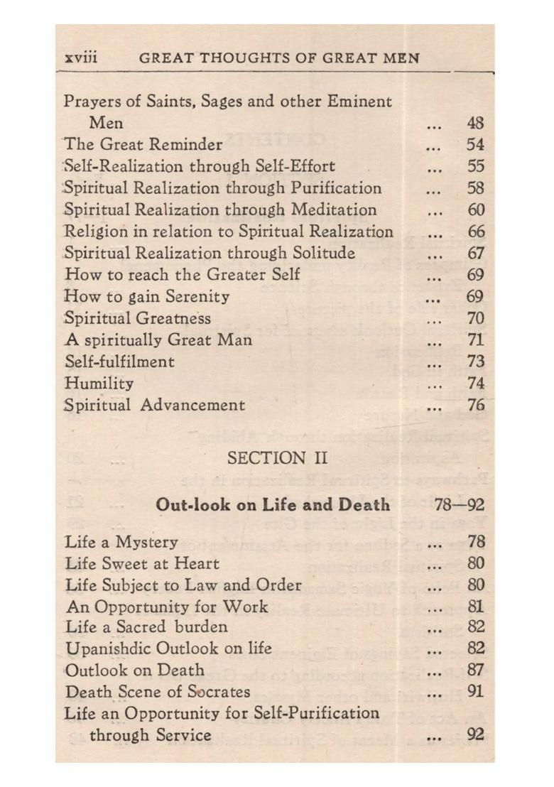 Great Thoughts of Great Men or Ideas and Ideals (An Old and Rare Book) - Indya