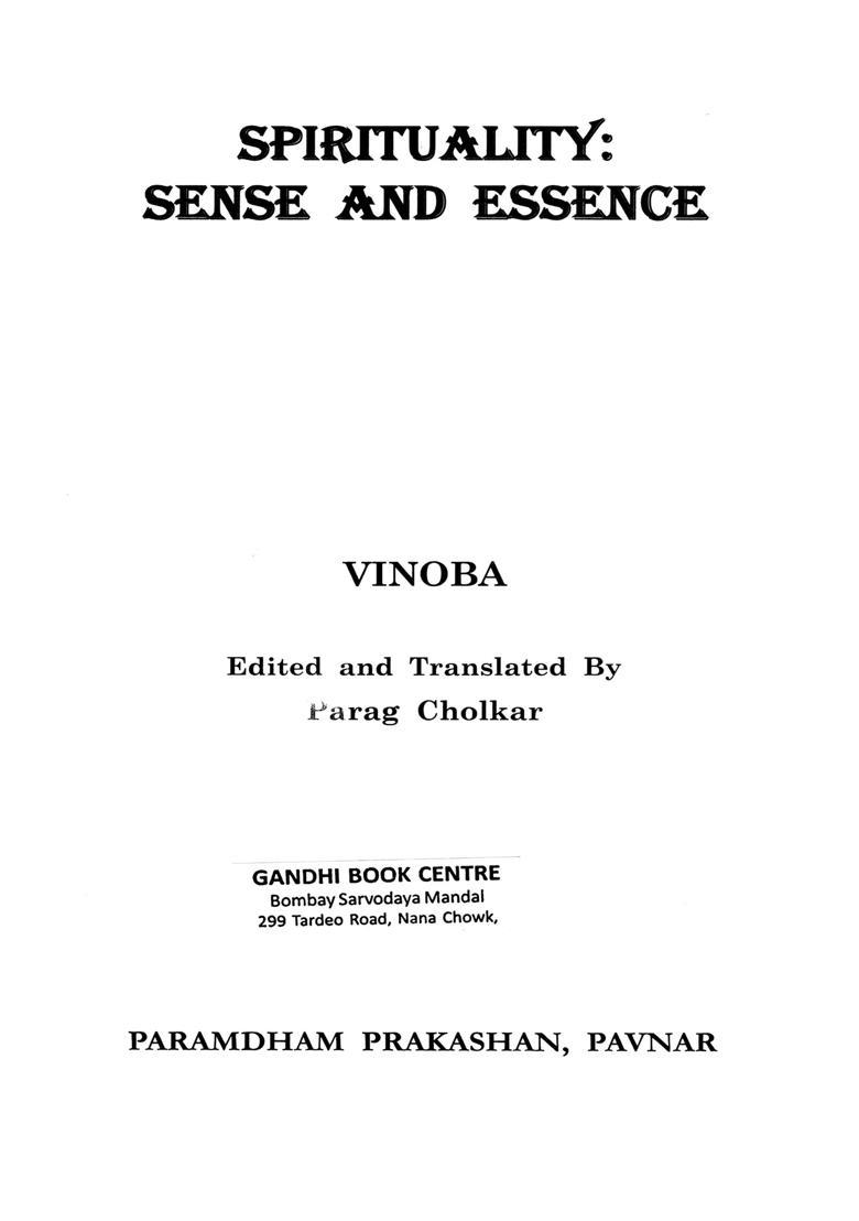 Spirituality Sense and Essence - Indya